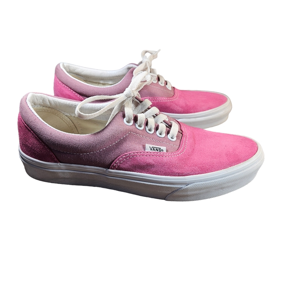 Vans Suede &;Fabric Two Tone Pink Skateboarding Sneakers W 8.5 M 7 NWOB